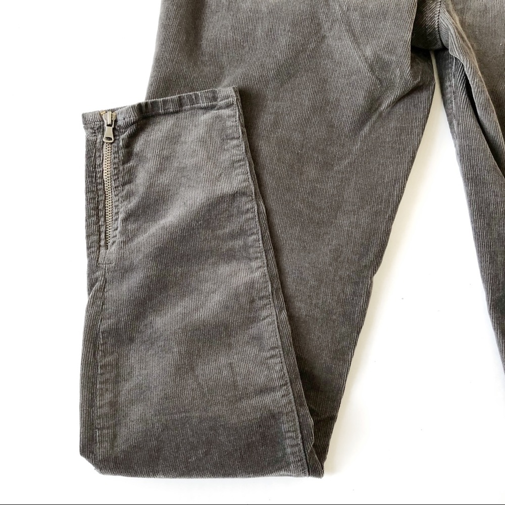 Paige Hoxton Ankle Zip Cords Jeans Granite Gray 29 - Picture 10 of 10